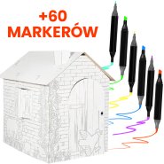 MARKERY 60SZT + ZABAWKA ZAGRODA