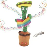 EXTRALINK TOYS ZABAWKA KAKTUS Z SOMBRERO TAÅƒCZÄ„CY ÅšPIEWAJÄ„CY DLA DZIECI LED USB