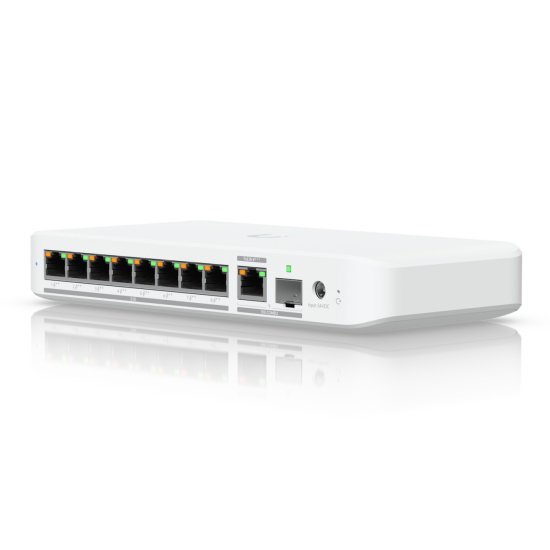 (kuva varten) Ubiquiti USW-Flex-2.5G-8-PoE | Switch | 8x 2.5GbE RJ45, 1x 10GbE SFP+, 196W