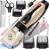 Extralink Pets Wireless Pet Grooming Clipper for Dogs and Cats with 4 Comb Attachments, Scissors and Nail File Extralink Pets Wireless Pet Grooming Clipper for Dogs and Cats with 4 Comb Attachments, Scissors and Nail File