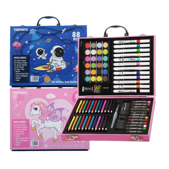  Extralink Art Painting Set, Blue Astronaut 88 Pieces