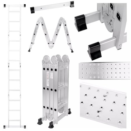 (kuva varten) EXTRALINK DRABINA PRZEGUBOWA LAD3X4M 3X4, 3,55 M