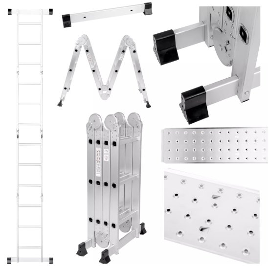 (kuva varten) EXTRALINK DRABINA PRZEGUBOWA LAD3X4M 3X4, 3,55 M