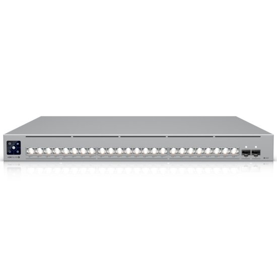 (kuva varten) Ubiquiti USW-Pro-XG-24-PoE | Switch | Etherlighting, 16x RJ45 10GbE, 8x RJ45 2.5GbE, 2x SFP28, 720W, Layer 3