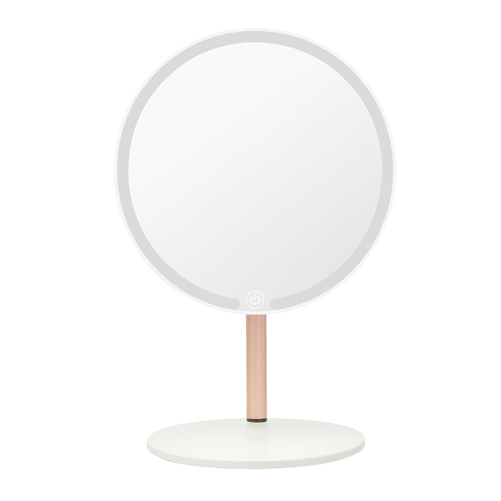  Extralink | Makeup mirror | white illuminated round