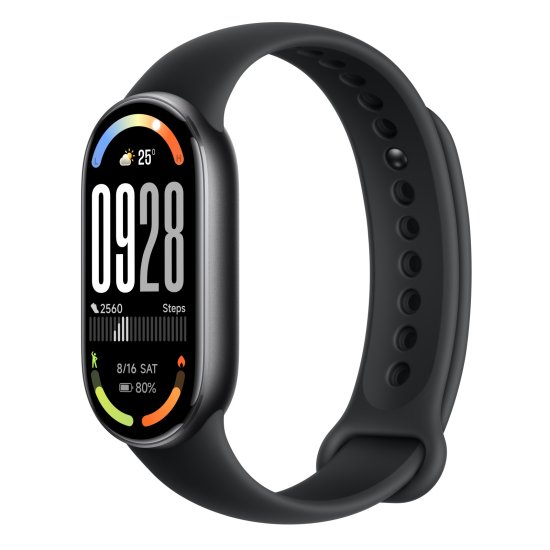 (kuva varten) Xiaomi Smart Band 10 Midnight Black | Smartband | Bluetooth 5.4, 233 mAh, 1.72\", 5 ATM, accelerometer, gyroscope, PPG sensor