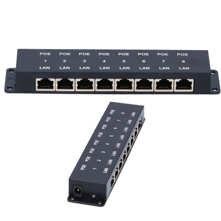 (image for) Extralink 8 Port | PoE Injector | 8x 100Mb/s RJ45