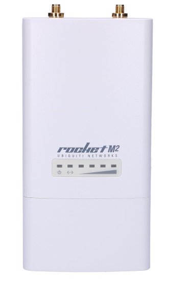 (kuva varten) Ubiquiti RocketM2 | CPE | 2,4GHz, 1x RJ45 100Mb/s, 2x RP-SMA - Sulje napsauttamalla kuva