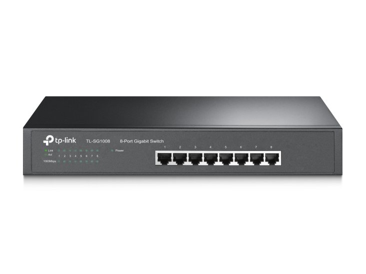 (kuva varten) TP-Link TL-SG1008 | Switch | 8x RJ45 1000Mb/s, Rack - Sulje napsauttamalla kuva