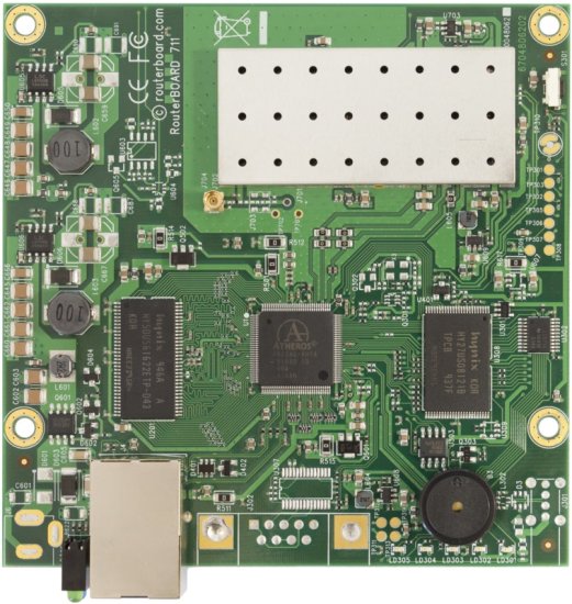 (kuva varten) MIKROTIK RB711 MMCX ROUTERBOARD 400MHZ, 32MB, 1XFE, 802.11AN, L3