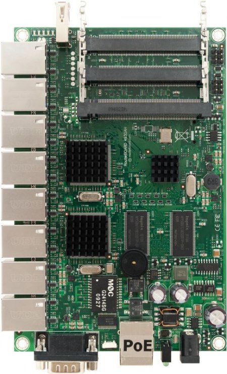 (kuva varten) MikroTik RB493G | Router | 9x RJ45 100Mb/s, 3x miniPCI, 1x USB