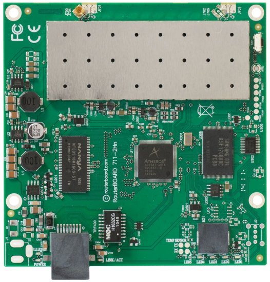 (kuva varten) MikroTik RB711-2HND | WiFi Router | 2,4GHz, 1x RJ45 100Mb/s, 1x MMCX