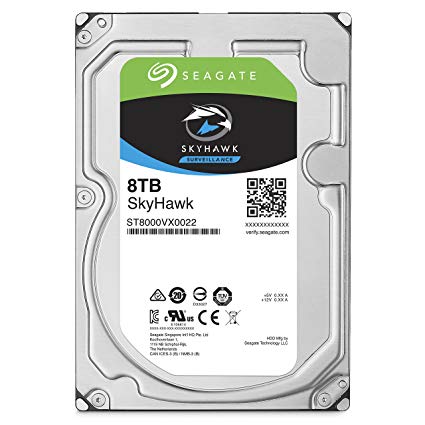  8TB SEAGATE SURVEILLANCE SKYHAWK 3.5“, HDD SATA 8TB 7200RPM SATA 6G