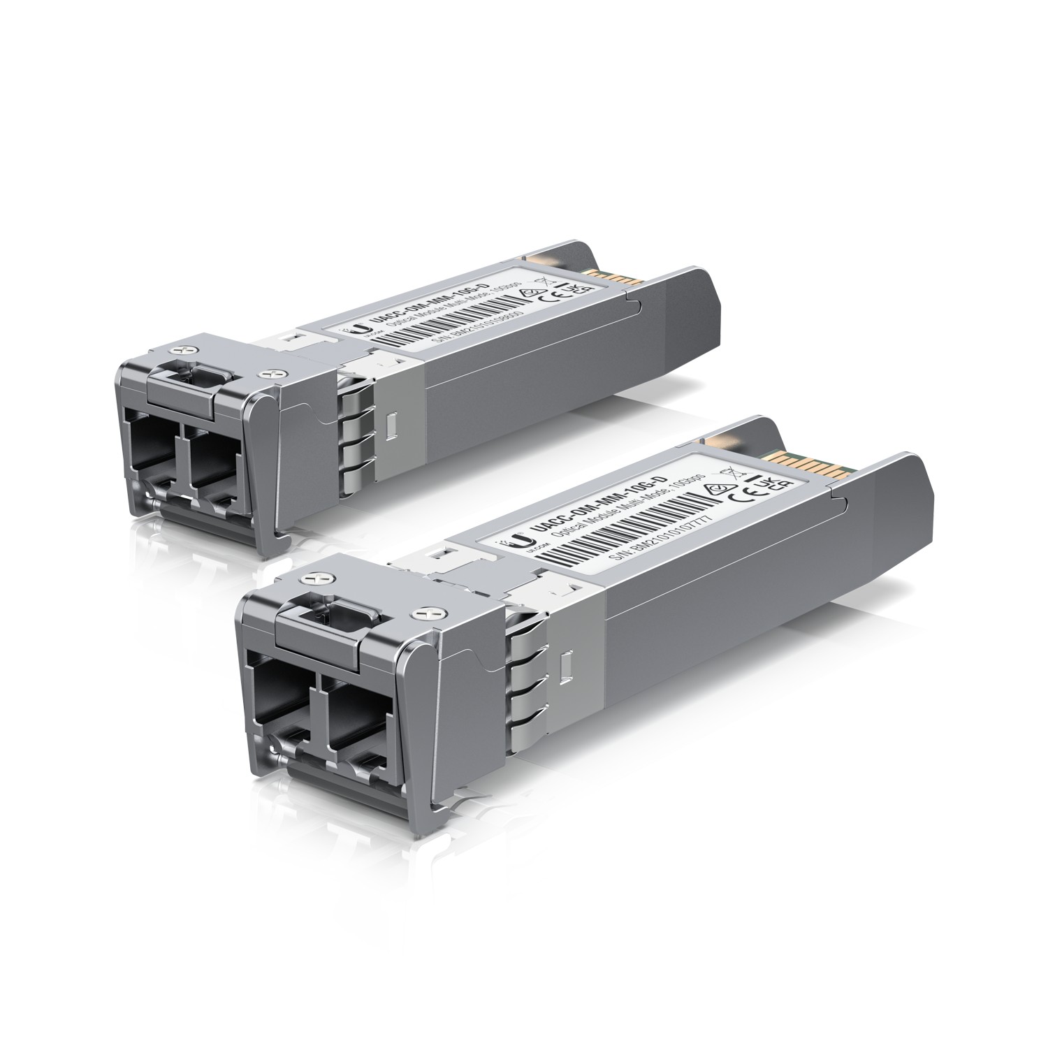 (kuva varten) Ubiquiti SFP+-moduuli UACC-OM-MM-10G-D-20, 20 kpl pakkaus, Duplex LC, MM, 850 nm, 10 Gbps, 300 m