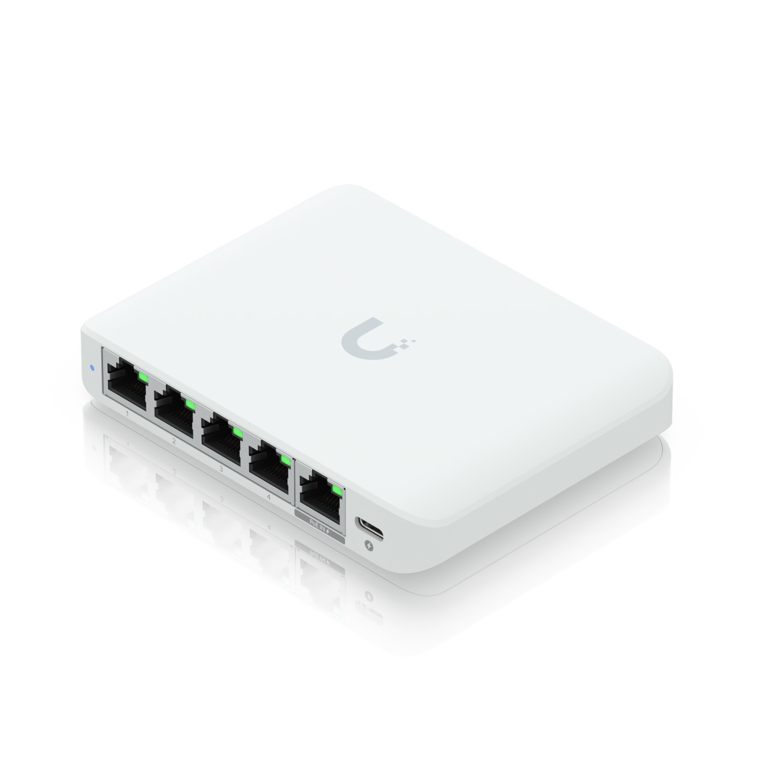 (kuva varten) Ubiquiti USW-Flex-2.5G-5 EU kytkin, 5x 2.5 GbE RJ45