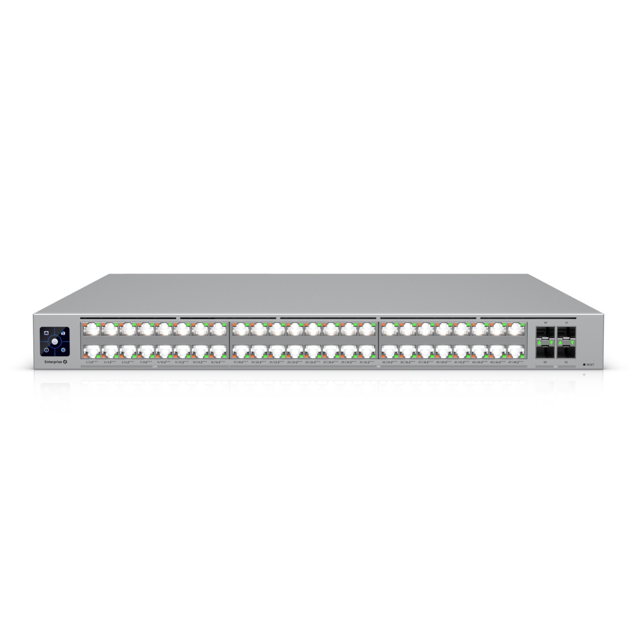 (image for) Ubiquiti ECS-48-PoE (2150W), Switch, Etherlighting™, 16x 2.5 GbE RJ45, 32x 10 GbE RJ45, 4x SFP28, 2x QSFP28, L3, PoE+++