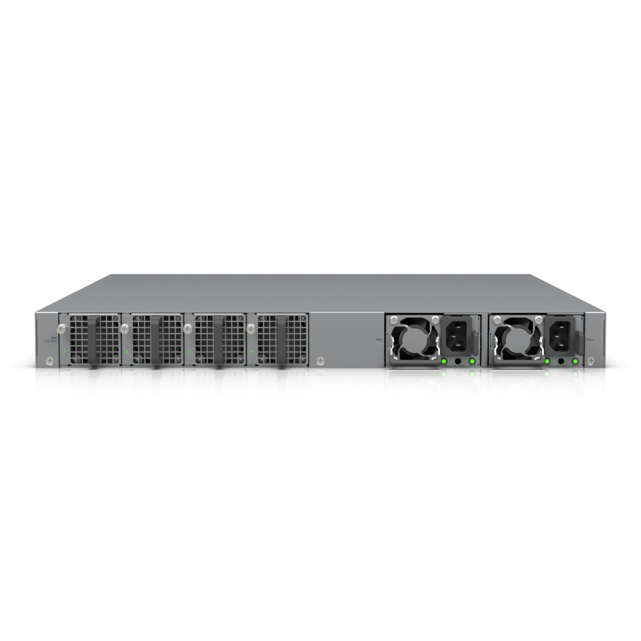Ubiquiti ECS-48-PoE (2150W), kytkin, Etherlighting™, 16x 2,5 GbE RJ45, 32x 10 GbE RJ45, 4x SFP28, 2x QSFP28, L3, PoE+++ 2