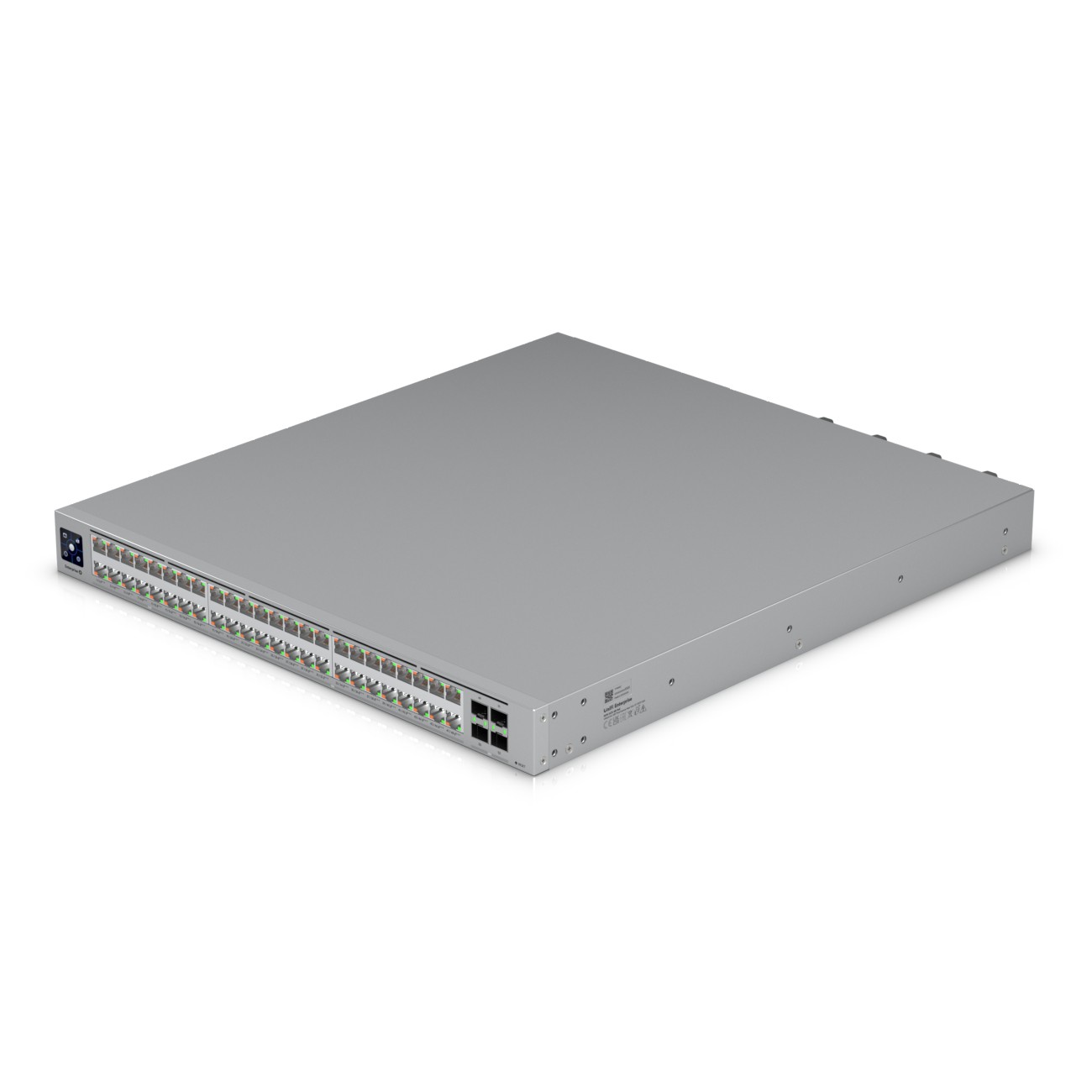 Ubiquiti ECS-48-PoE (2150W), kytkin, Etherlighting™, 16x 2,5 GbE RJ45, 32x 10 GbE RJ45, 4x SFP28, 2x QSFP28, L3, PoE+++ 4