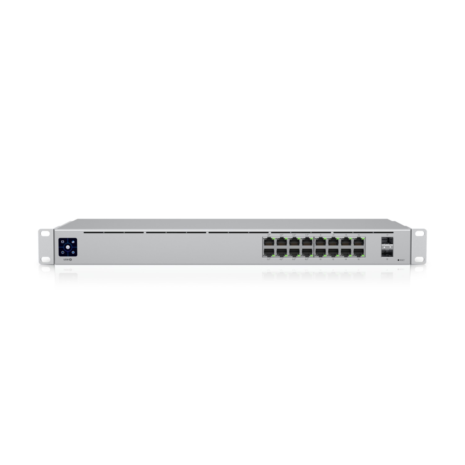 (kuva varten) Ubiquiti USW-16-POE -kytkin, UniFi, 16x RJ45 1000Mb/s, 8x PoE+, 2x SFP