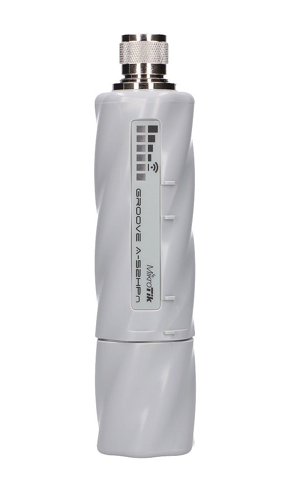 MikroTik GrooveA 52 -asiakaslaite, RBGrooveA52HPn, 2,4 GHz, 5 GHz, 1x RJ45 100 Mb/s, 6 dBi all-suuntainen antenni 3