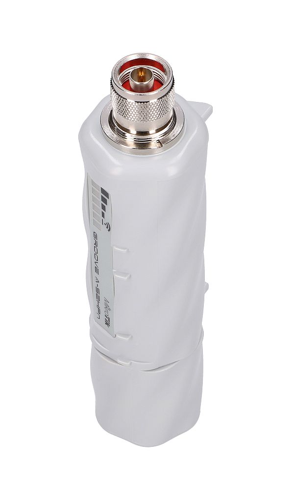 MikroTik GrooveA 52 -asiakaslaite, RBGrooveA52HPn, 2,4 GHz, 5 GHz, 1x RJ45 100 Mb/s, 6 dBi all-suuntainen antenni 5