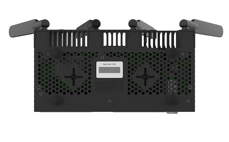 Mikrotik RB4011iGS+5HacQ2HnD-IN WiFi-reititin, kaksitaajuus 1733 Mb/s, 10x RJ45 1000 Mb/s, 1x SFP+ 4