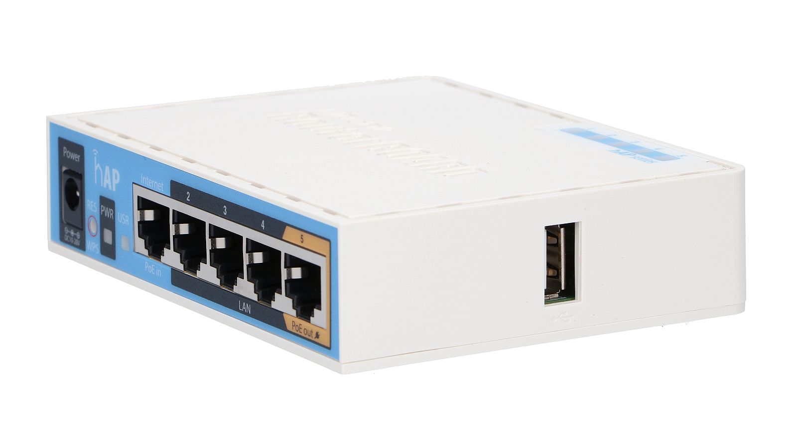 MikroTik hAP WiFi-reititin, RB951Ui-2nD, 2,4 GHz, 5x RJ45 100 Mb/s 2