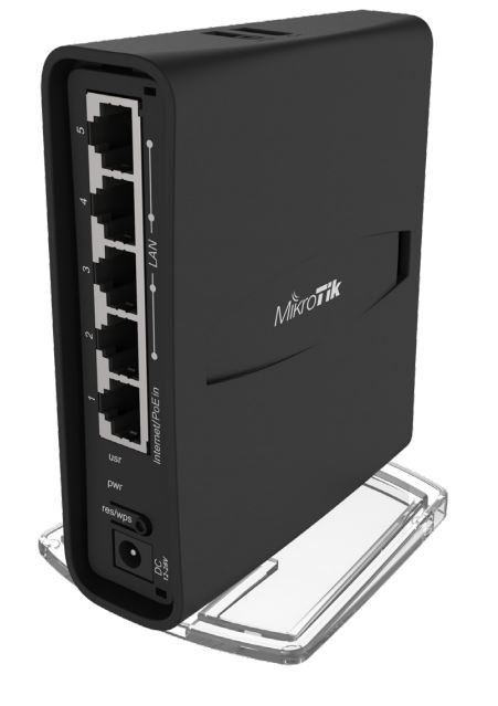 MikroTik hAP ac2 Tower WiFi -reititin, RBD52G-5HacD2HnD-TC, kaksitaajuus, 5x RJ45 1000 Mb/s, 1x USB (kuva varten) MikroTik hAP ac2 Tower WiFi -reititin, RBD52G-5HacD2HnD-TC, kaksitaajuus, 5x RJ45 1000 Mb/s, 1x USB