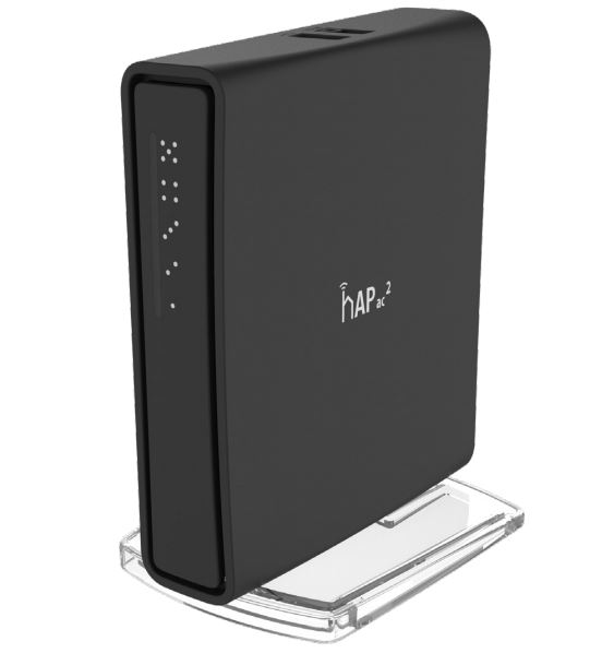 MikroTik hAP ac2 Tower WiFi -reititin, RBD52G-5HacD2HnD-TC, kaksitaajuus, 5x RJ45 1000 Mb/s, 1x USB 2