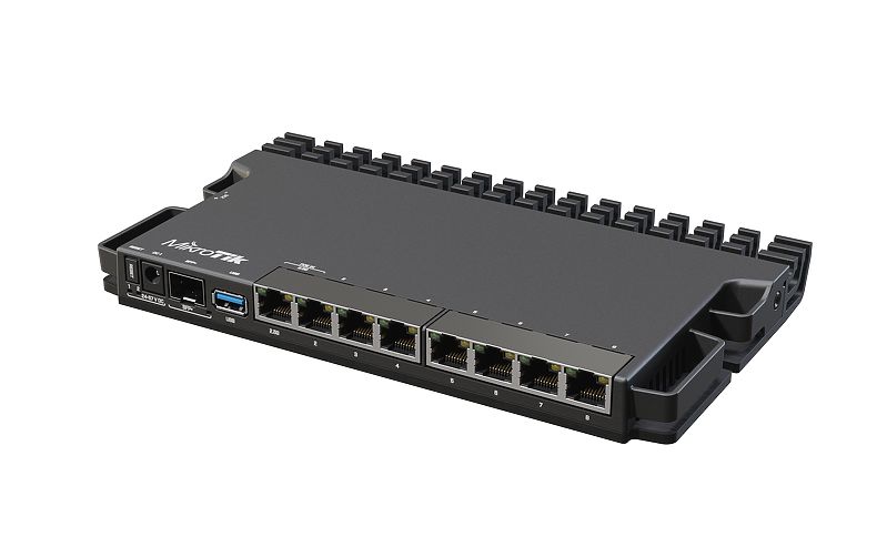 (kuva varten) MikroTik Router RB5009UG+S+IN, 7x RJ45 1000Mb/s, 1x RJ45 2.5Gb/s, 1x SFP+, 1x USB 3.0