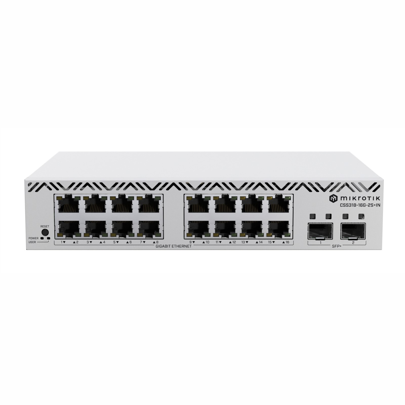 Mikrotik CSS318-16G-2S+IN kytkin, 16x GbE RJ45, 2x SFP+ 2