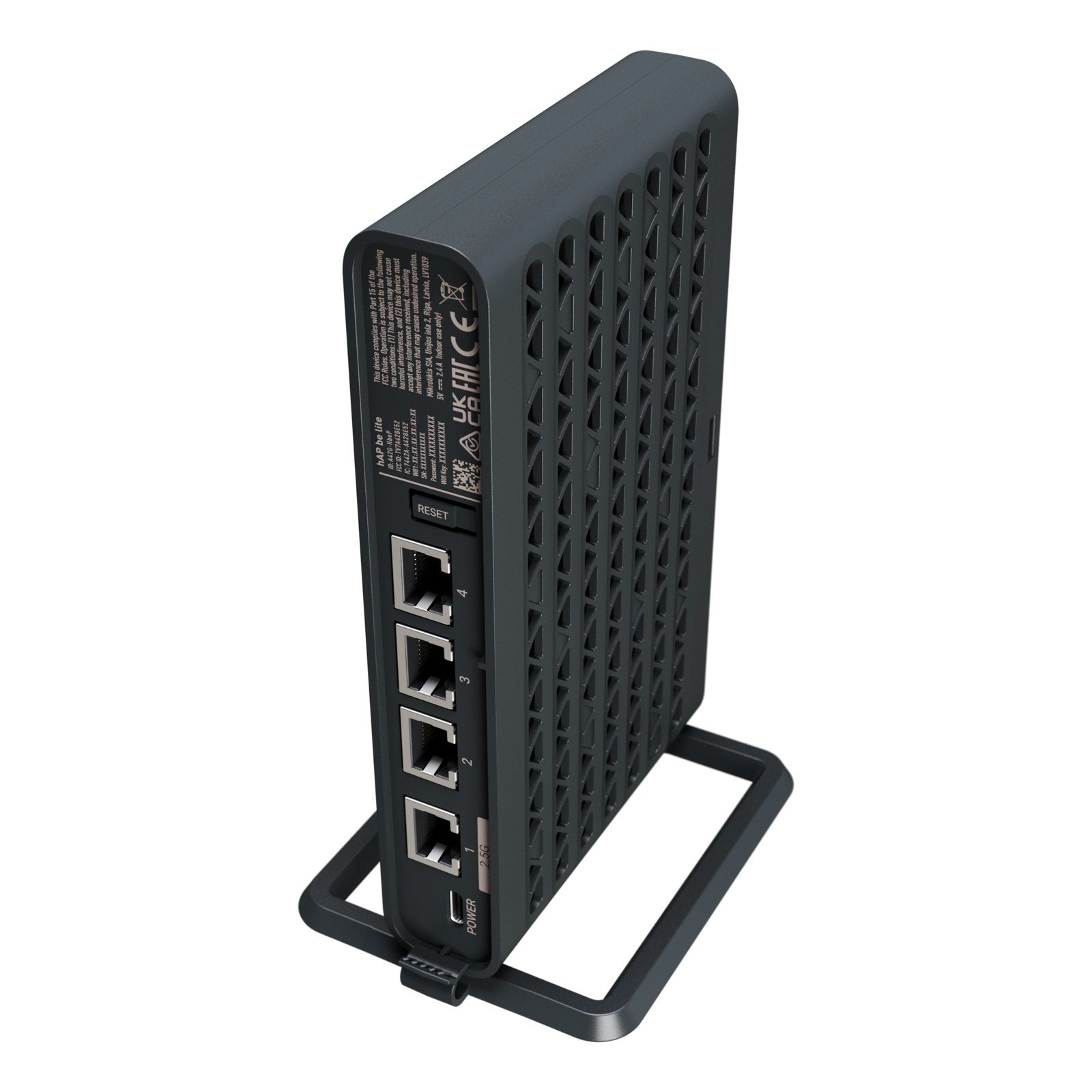 (kuva varten) MikroTik hAP be lite A42G-HbeP | Reititin ja tukiasema | Wi-Fi 7, AX3600