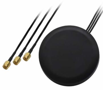 (kuva varten) Teltonika 003R-00254 Combo-antenni, SISO LTE/GPS/WIFI, kattoasennus, 2x SMA- ja 1x RP-SMA-liitin