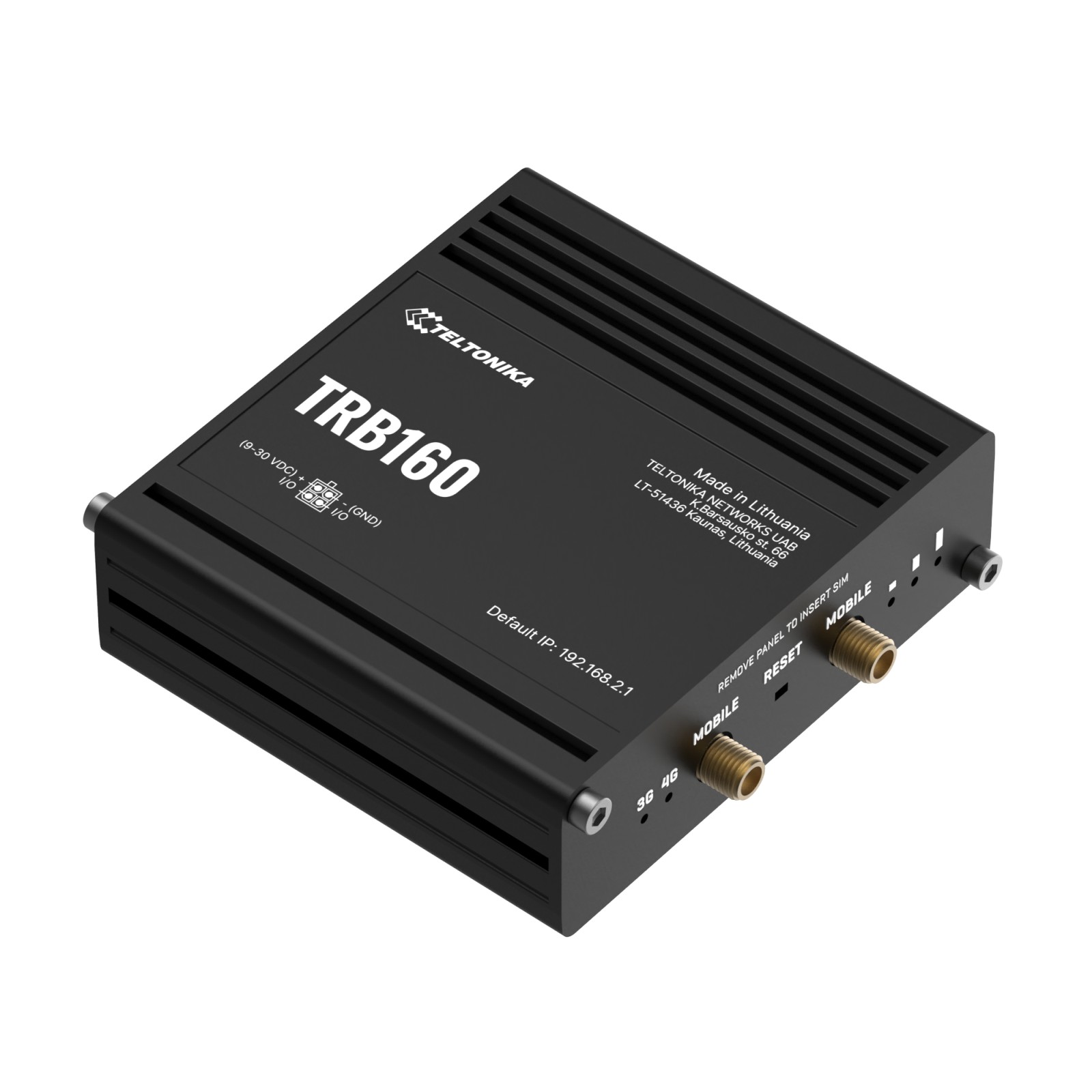(kuva varten) Teltonika TRB160 LTE IoT-yhdyskäytävä, Cat 6, 1x RJ45 1000Mb/s, IP30