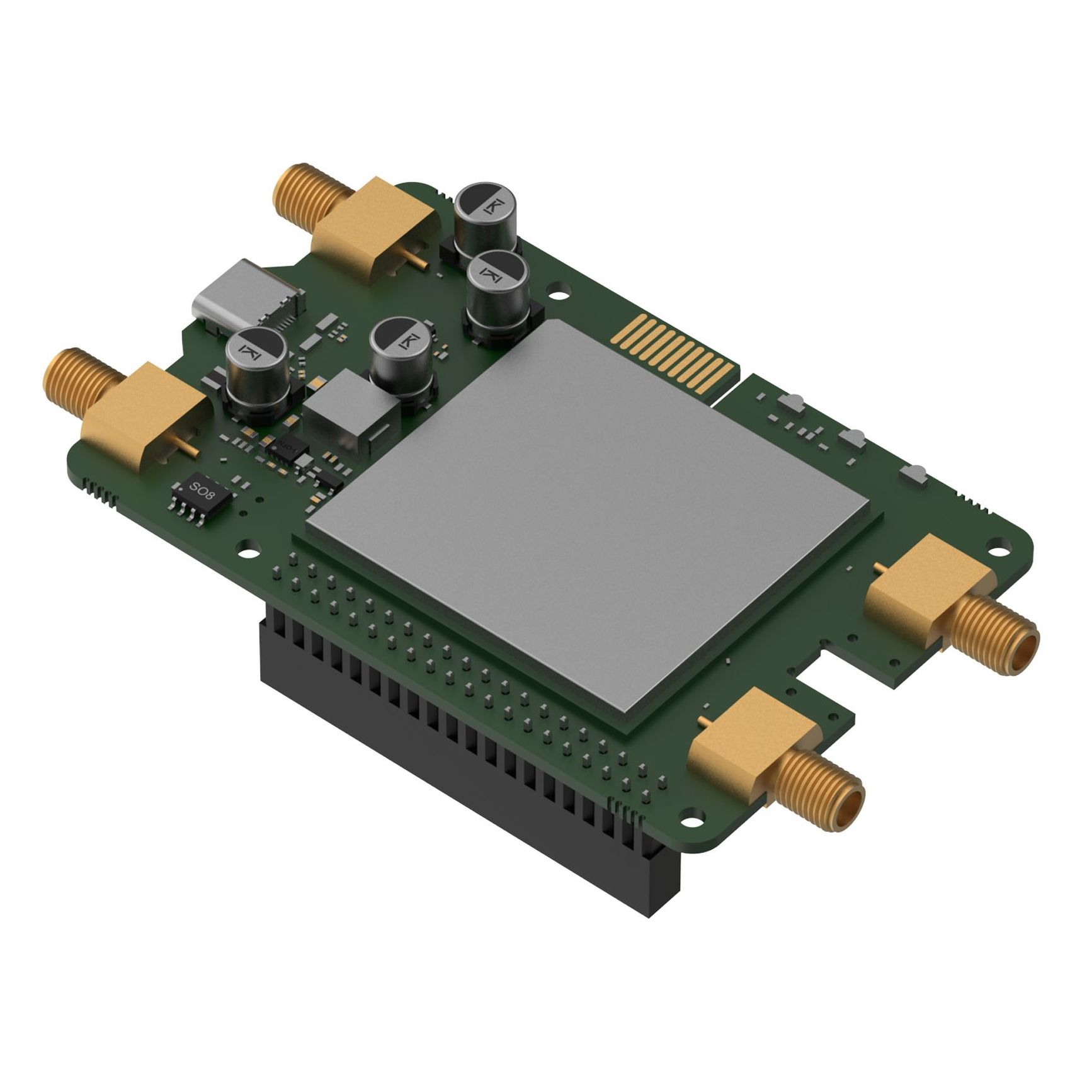 (kuva varten) Teltonika Calyx 5G Red Cap, EBD070, sulautettu matkapuhelinmoduuli Raspberry Pi HAT+ -laajennuskortti | Raspberry Pi HAT -lisäkortti | Sisäänrakennettu 5G-matkapuhelinyhteys
