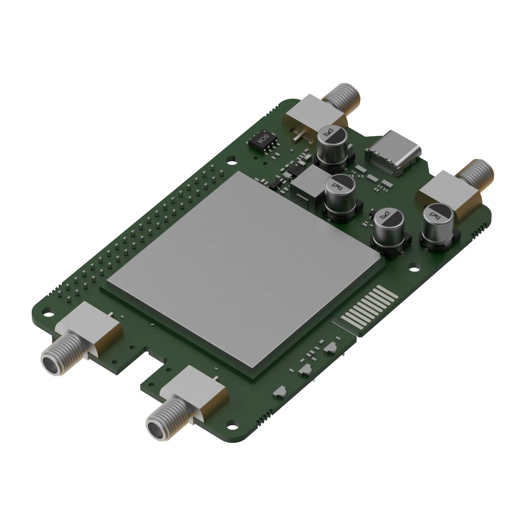 (kuva varten) Teltonika Calyx 5G, EBD050, Embedded Cellular Raspberry Pi HAT+ | Raspberry Pi HAT+ -laajennus | Sulautettu 5G-matkapuhelinyhteys