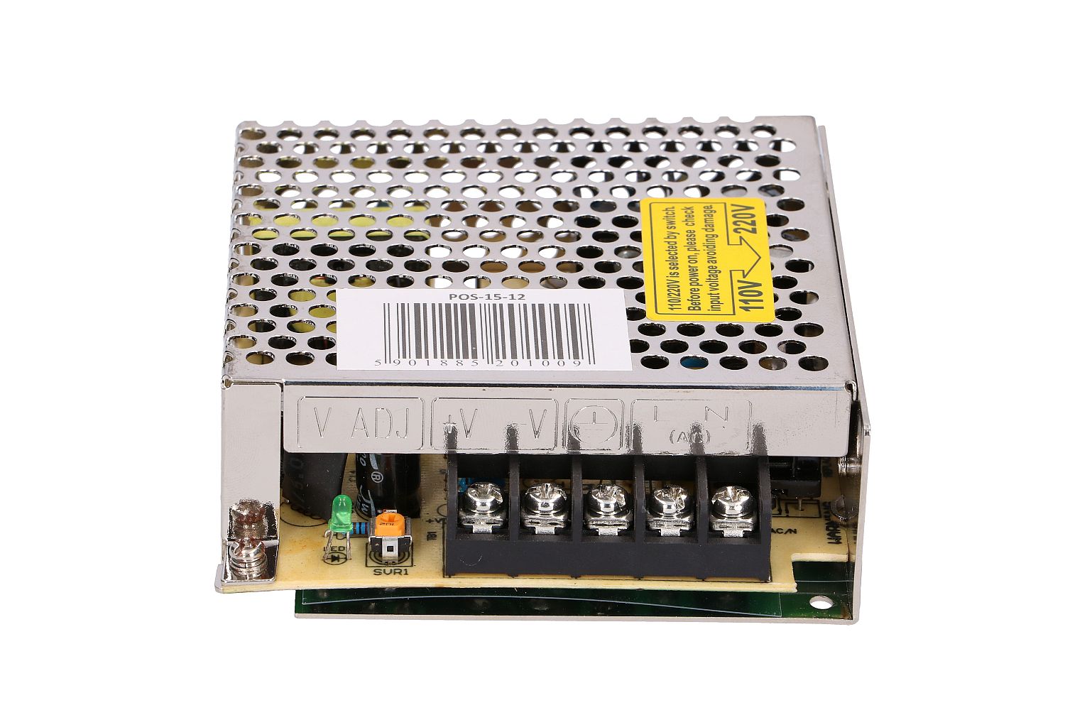 MPL POS-15-12 kytkentävirtalähde, 12V 1.25A 2