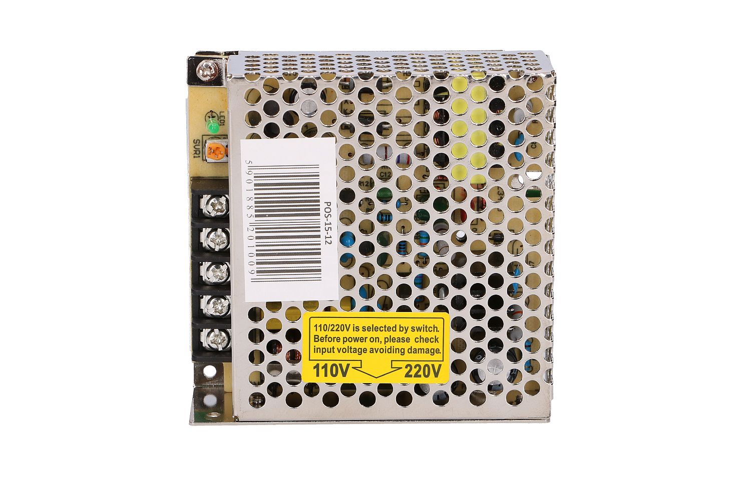 MPL POS-15-12 kytkentävirtalähde, 12V 1.25A 3