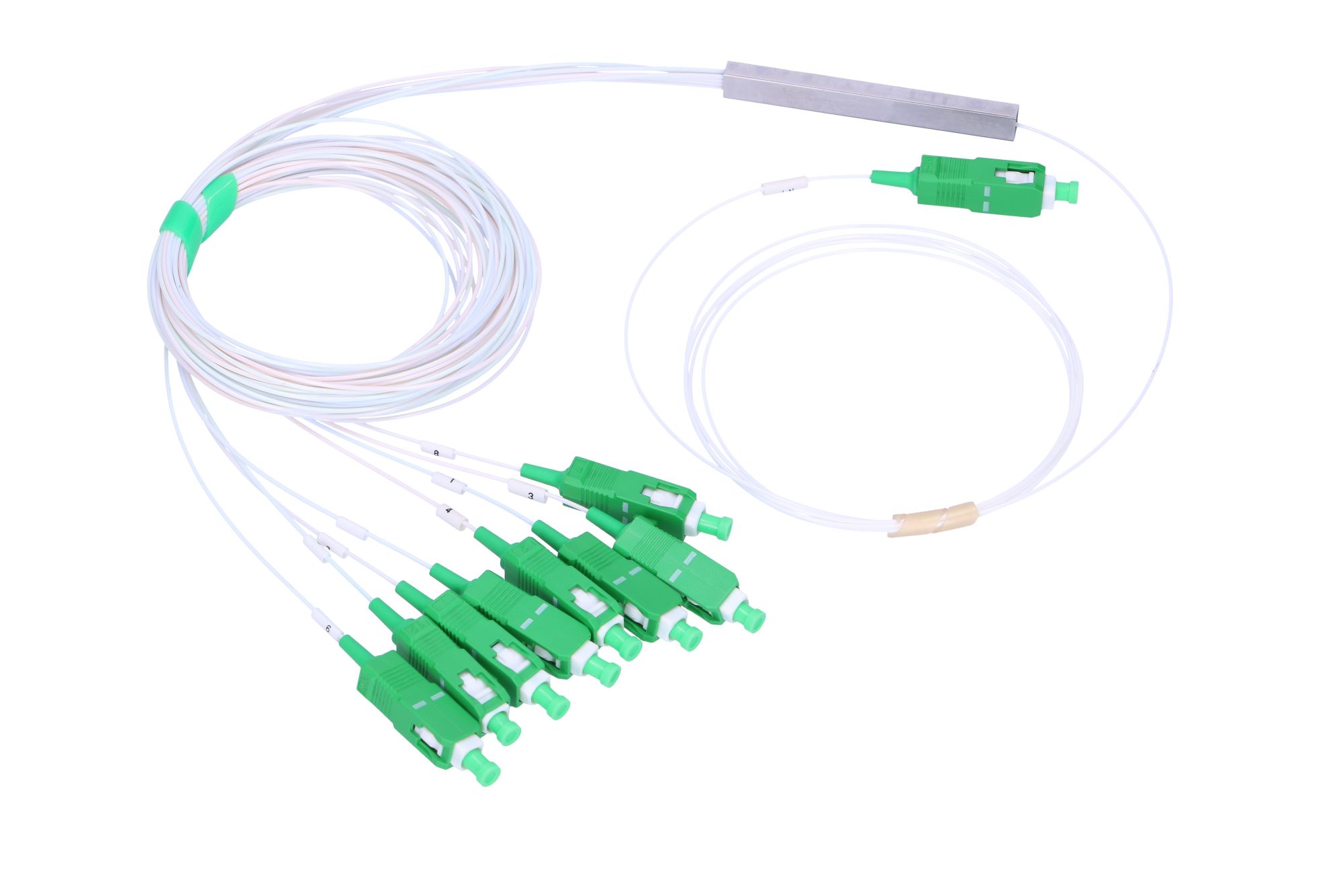 (image for) Extralink 1:8 PLC SC/APC Splitter, 900um, 1.5m