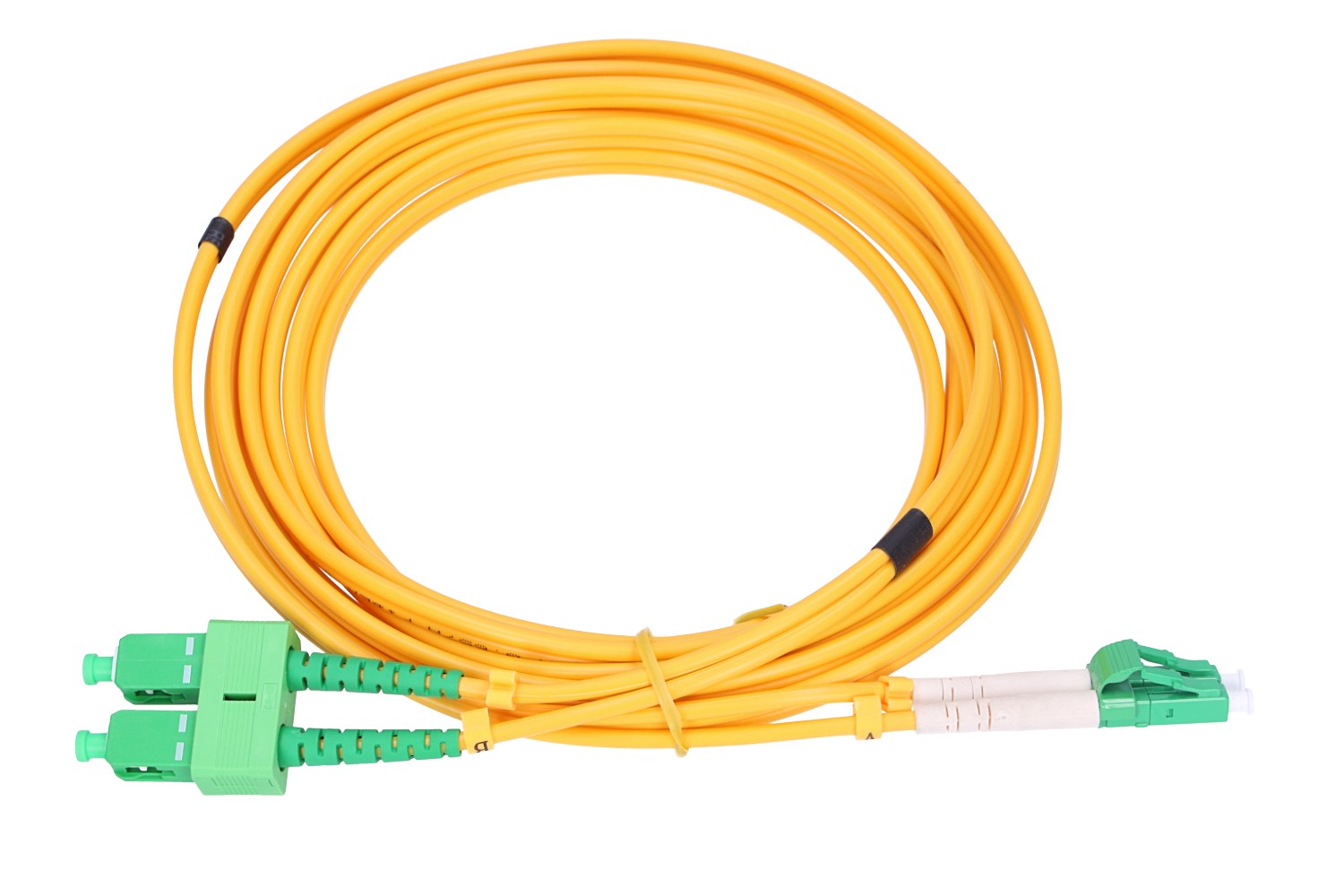 (image for) Extralink Patchcord SC/APC-LC/APC, Single-mode, Duplex, 9/125um, 3mm, 5m