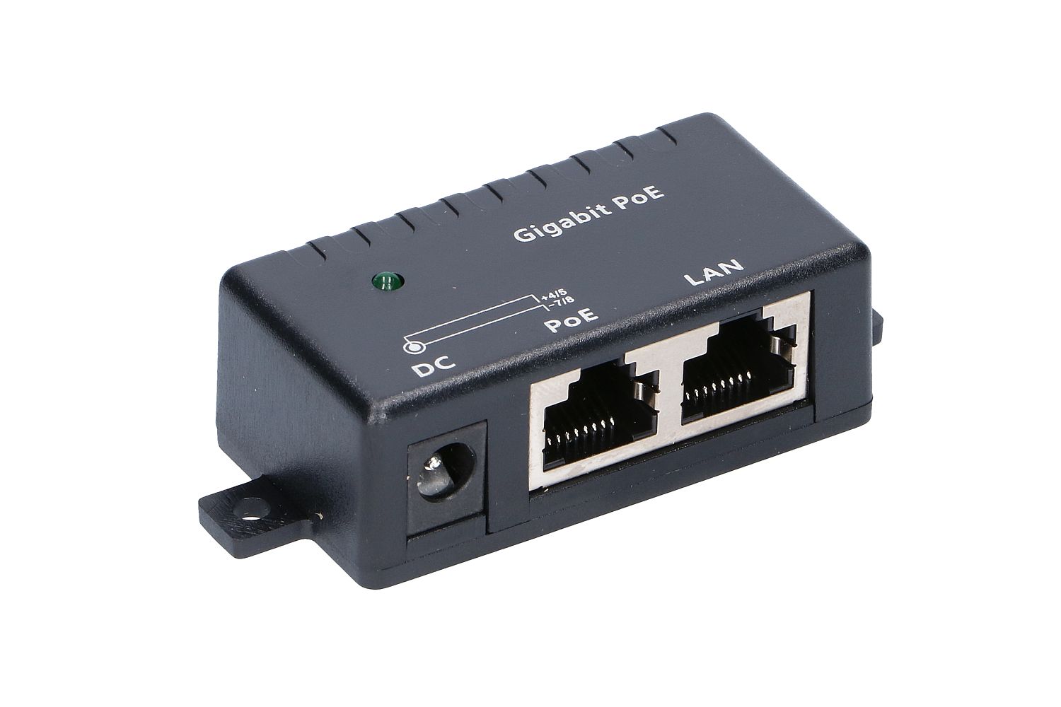 Gigabit PoE-injektori Extralink 1 portti, 1x 1000Mb/s RJ45, Cube 4