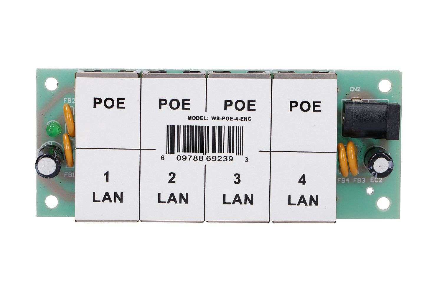 Extralink 4-Port | PoE-injektori | 4x 100Mb/s RJ45, ilman kotelo 7