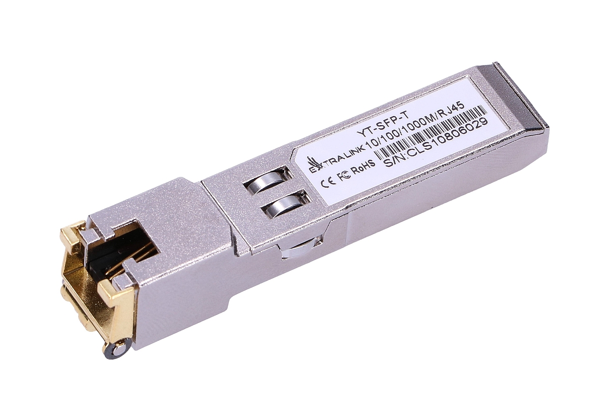 (image for) Extralink SFP Module to RJ45 1.25G, 1.25Gbps, 100/1000BASE-T, 100m