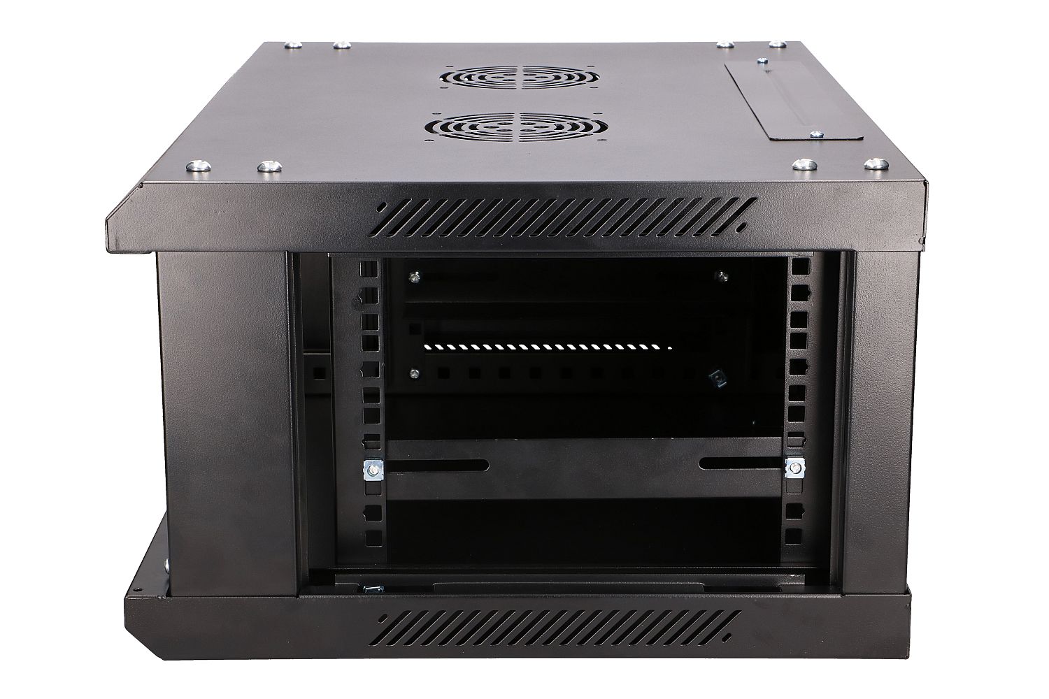 Extralink 4U 600x450 musta seinäkiinnitettävä telinekaappi 3