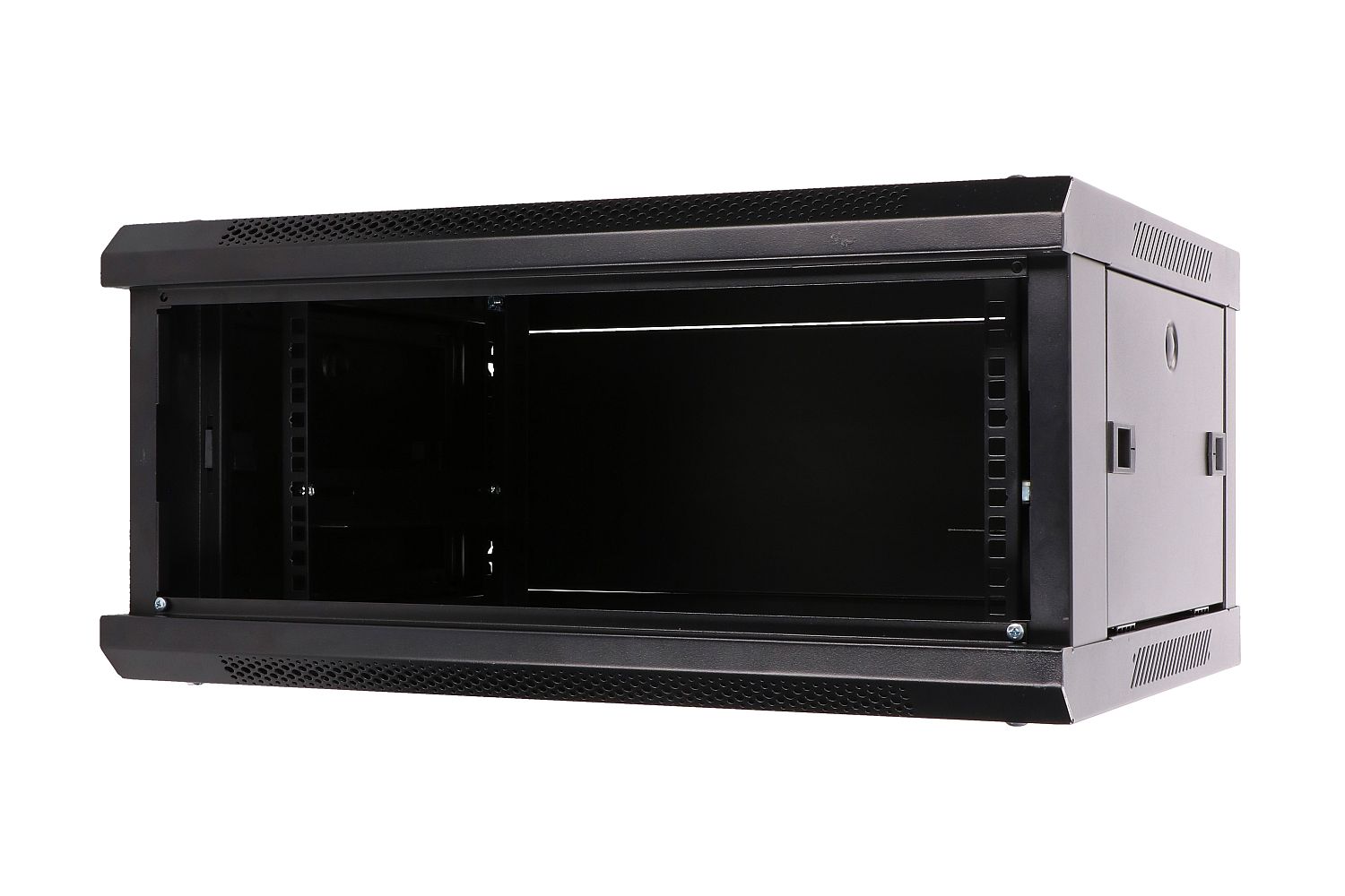 Extralink 4U 600x450 musta seinäkiinnitettävä telinekaappi 6