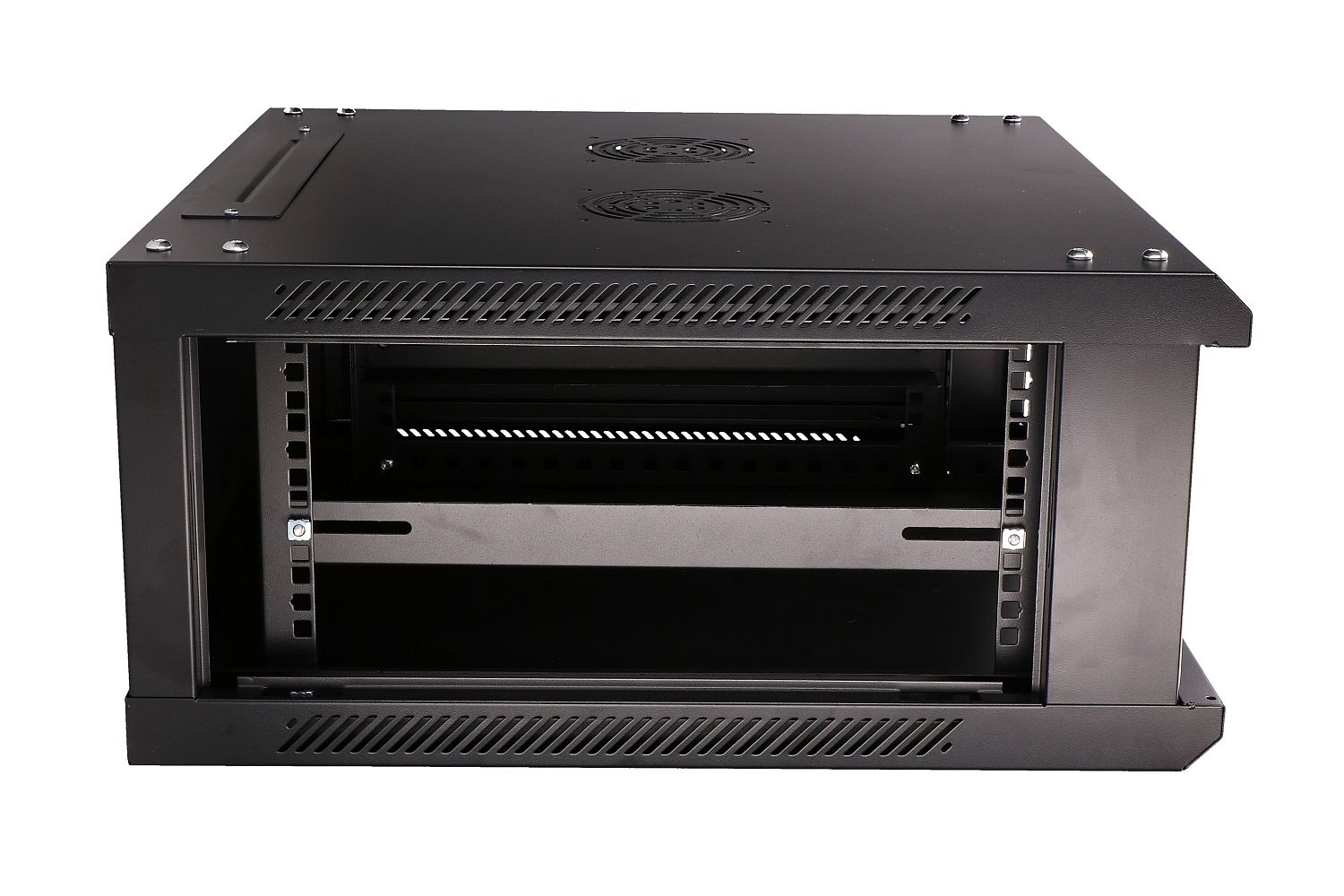 Extralink 4U 600x600 musta, seinäkaappi rack 8