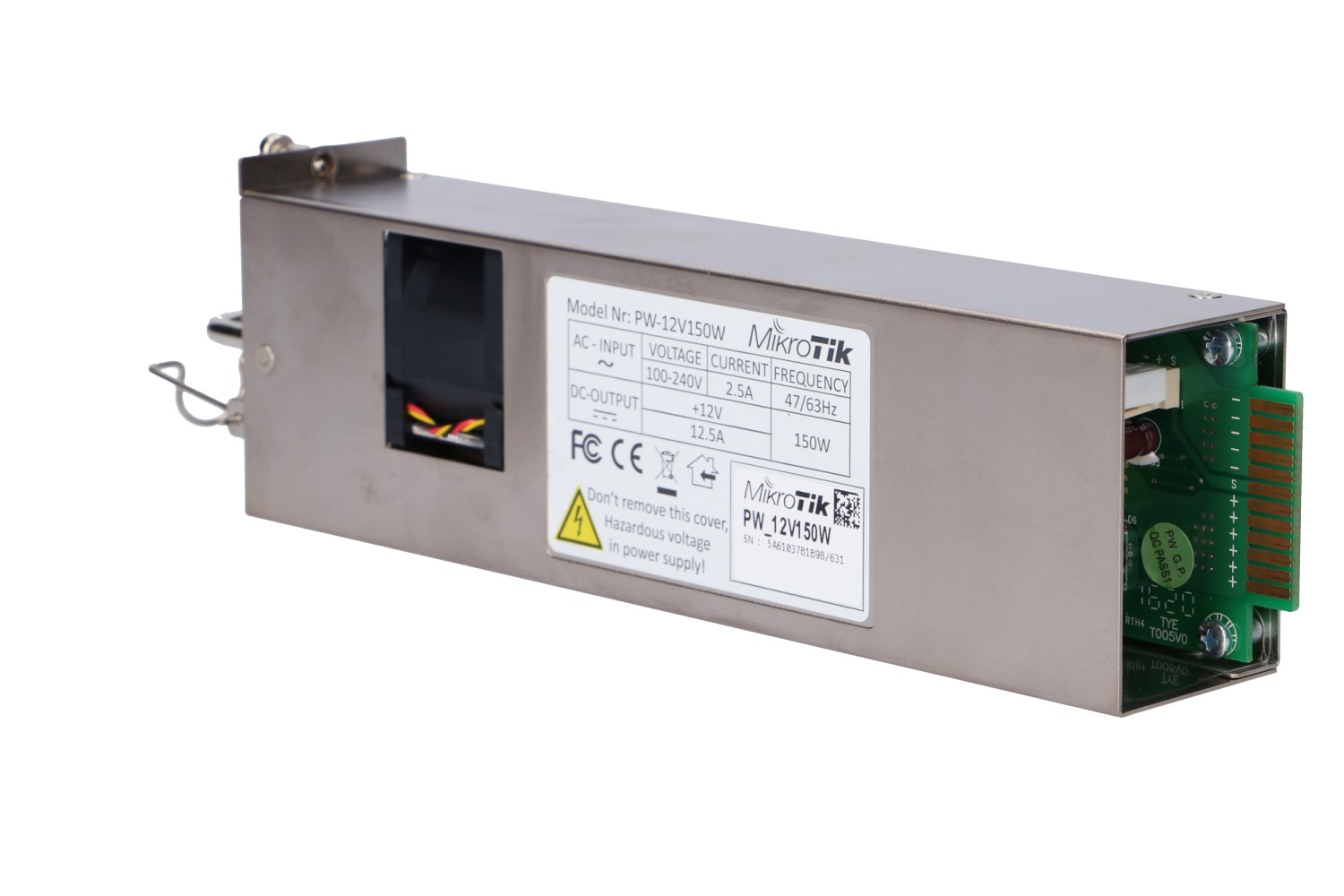 MikroTik 12POW150 virtalähde, hot swap, 12 V, 150 W, CCR1072-1G-8S+ -mallille 7