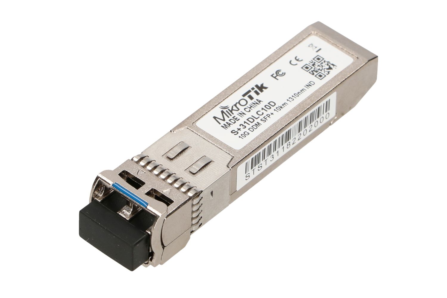 (kuva varten) MikroTik S+31DLC10D, SFP+-moduuli, 10 Gb/s, 1310 nm, LC/UPC, 10 km, yksimuotokuitu