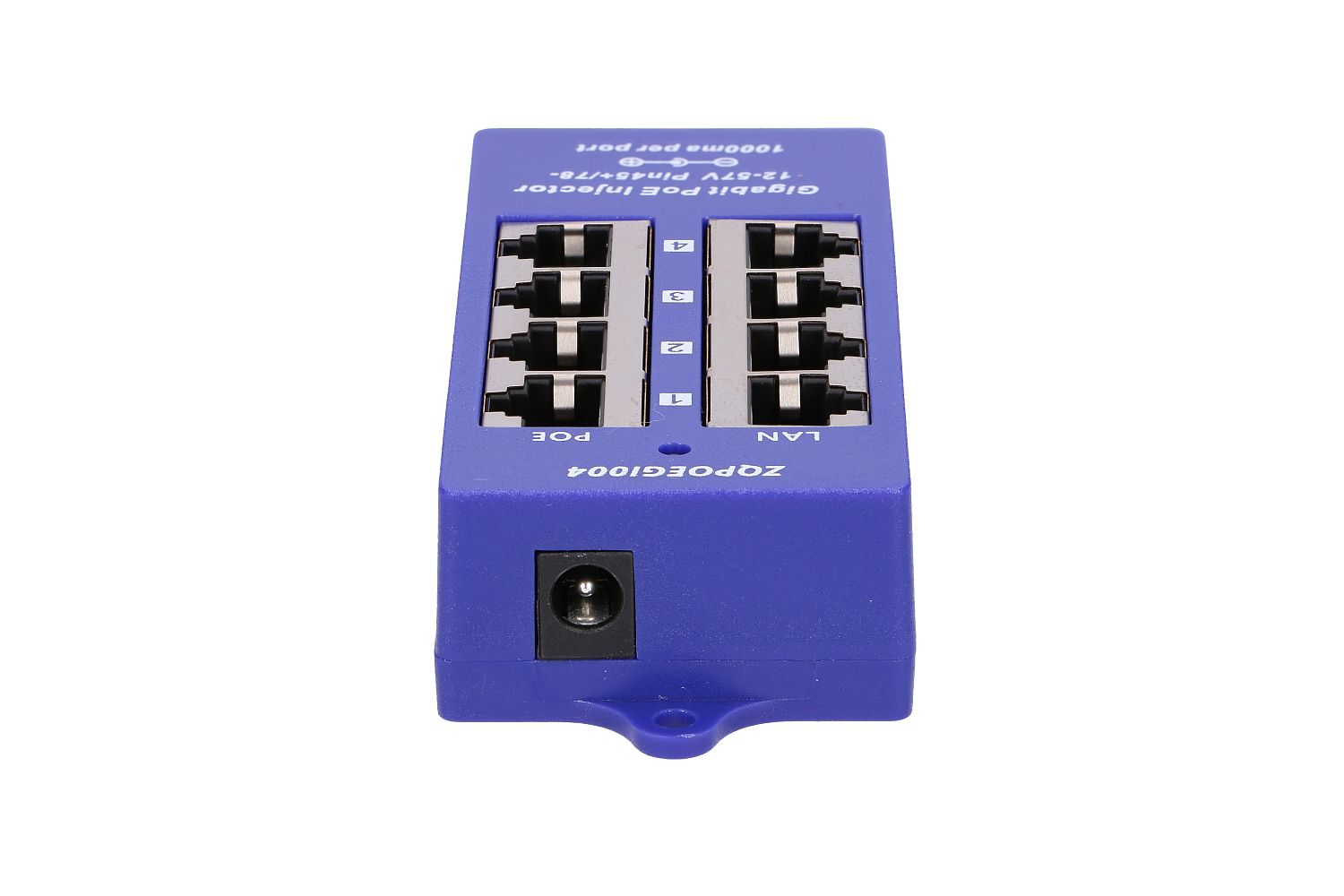 Extralink Gigabit PoE-injektori 4-porttinen, 4x 1000Mb/s RJ45 4