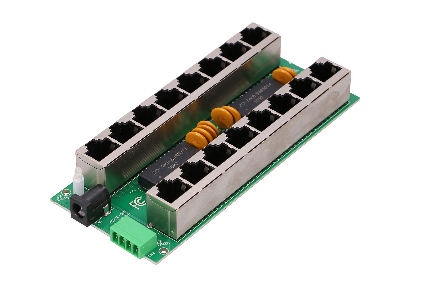 Gigabit PoE-injektori Extralink 8-porttinen, 8x 1000Mb/s RJ45, Mode B 7
